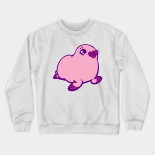 Pink and Purple Baby Harp Seal the Animal Crewneck Sweatshirt